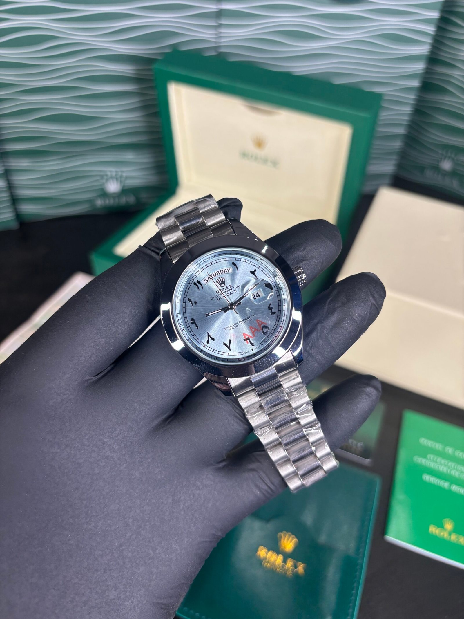 Rolex Day Date 40 Sky blue Dial ARBI - Image 3