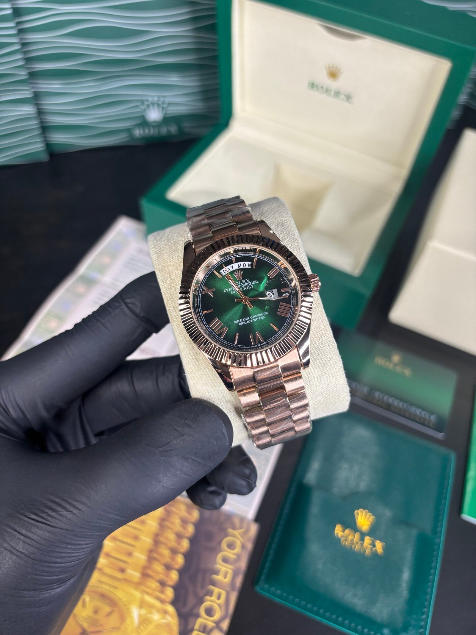 Rolex Day-Date 40 Copper-Green Dial
