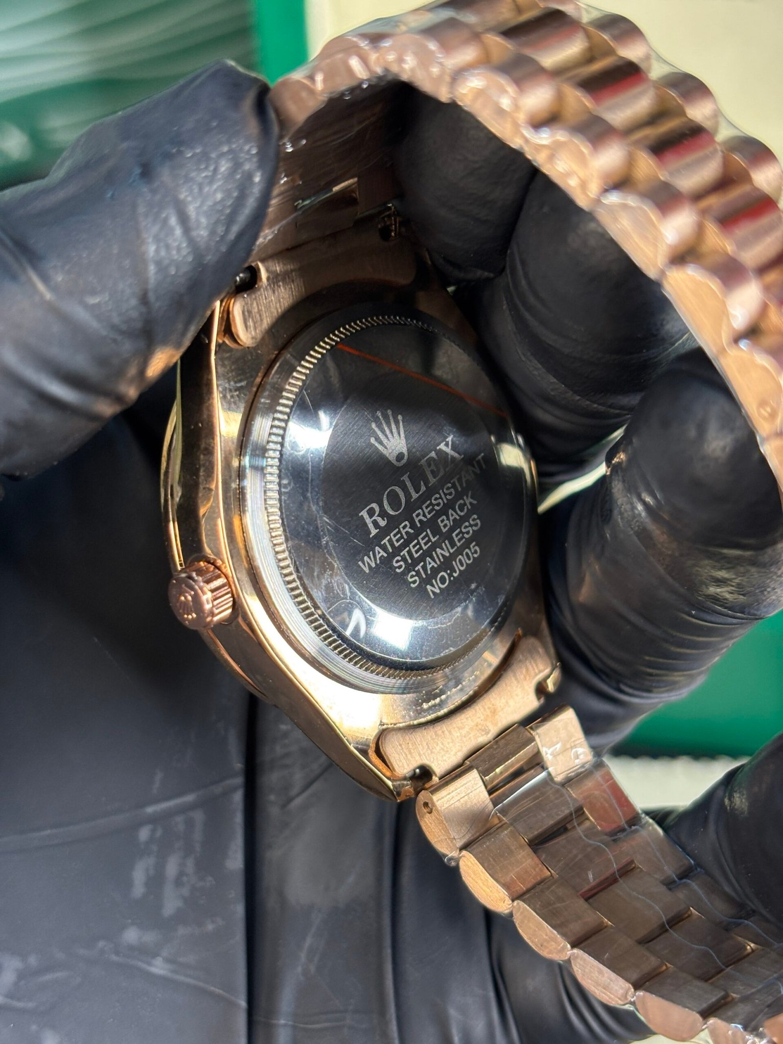Rolex Oyster Perpetual Diamond Day-date Copper-Black Dial - Image 7