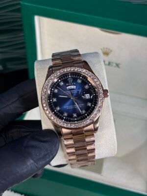 Rolex Oyster Perpetual Day-Date 40 Diamond Copper-Blue Dial