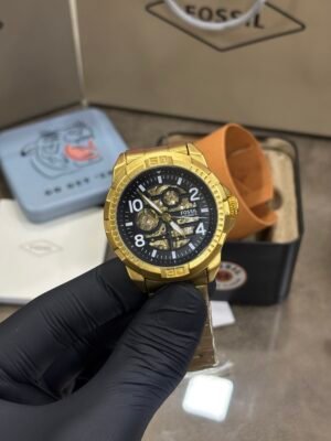 Fossil Bronson Automatic Golden-Black Dial