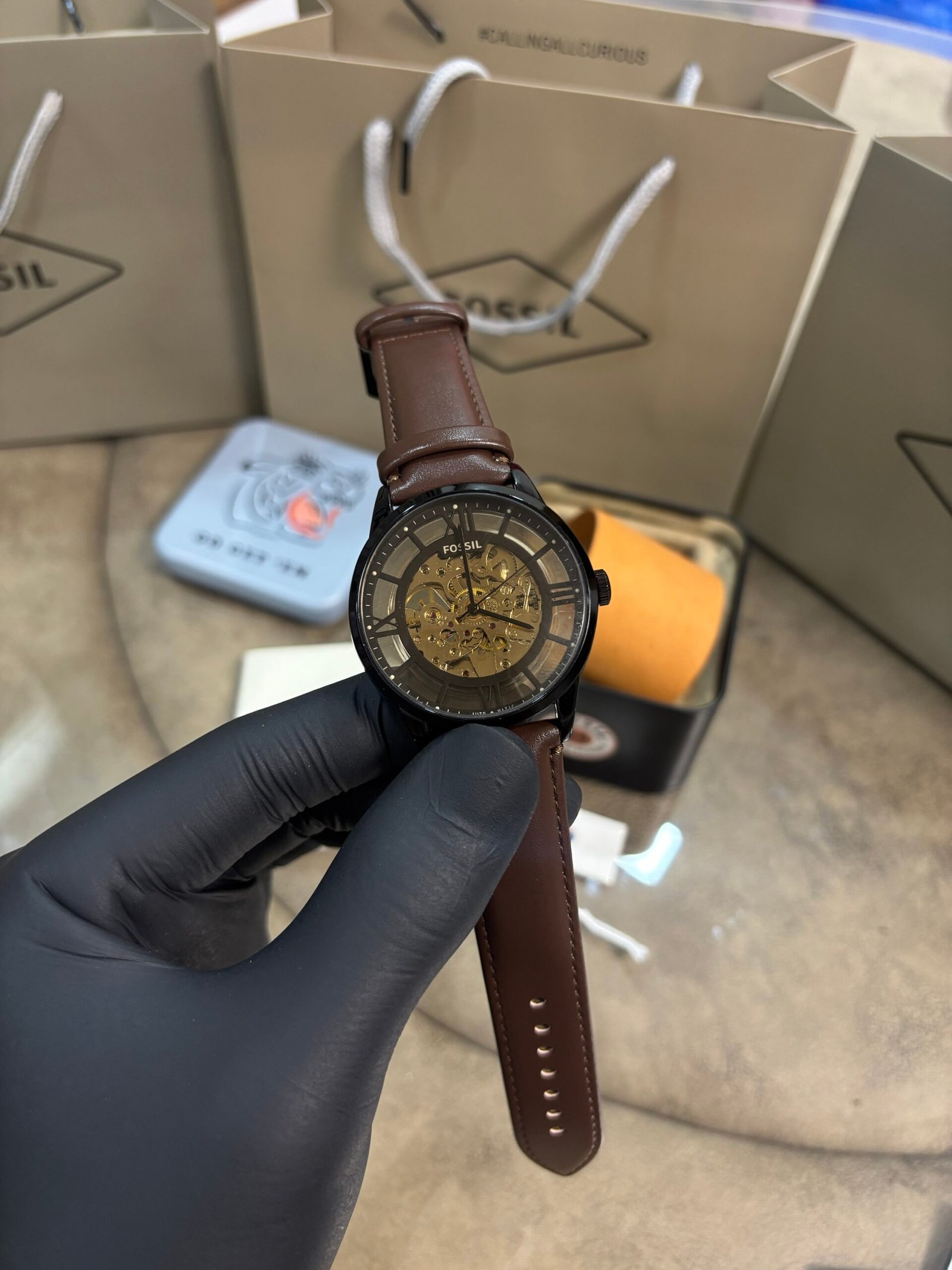 Fossil Townsman Automatic Leather