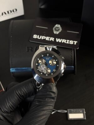 Rado 100M Chronograph AAA QUALITY Silver Blue