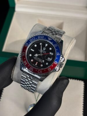 Rolex GMT Master Pepsi Silver- Black