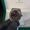 Rolex Oyster Perpetual Date just Silver-Brown Dial