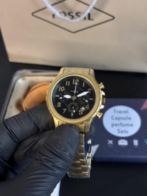 Fossil Bowman Chronograph Gold-Black