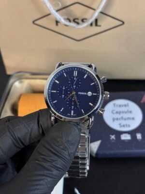 Fossil commuter Silver Blue