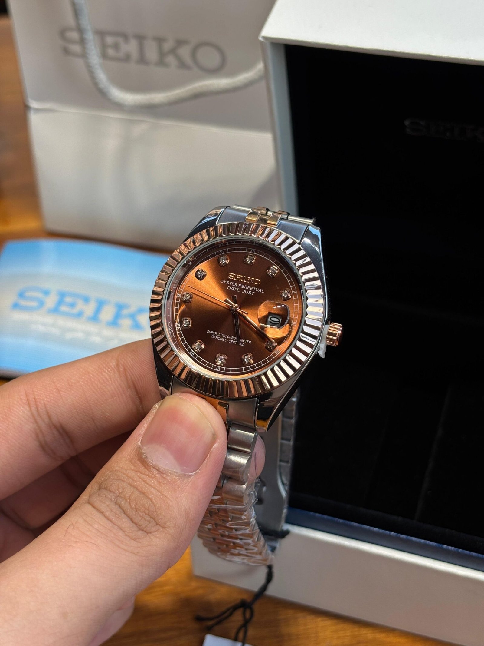 Seiko Oyster Perpetual Date Just Movment Like Automatic - Image 5
