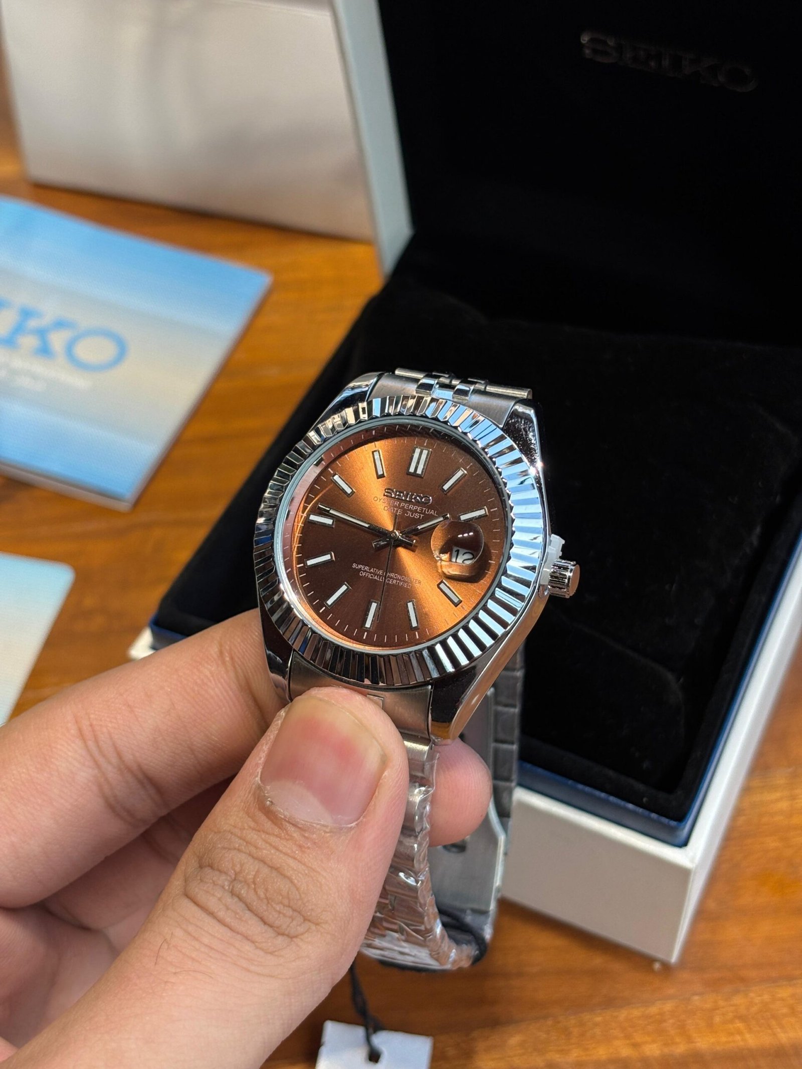 Seiko Oyster Perpetual Date Just Movment Like Automatic - Image 6