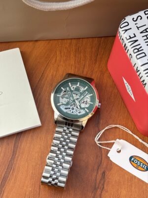 Fossil Tourbillon Automatic Silver-Green Dial