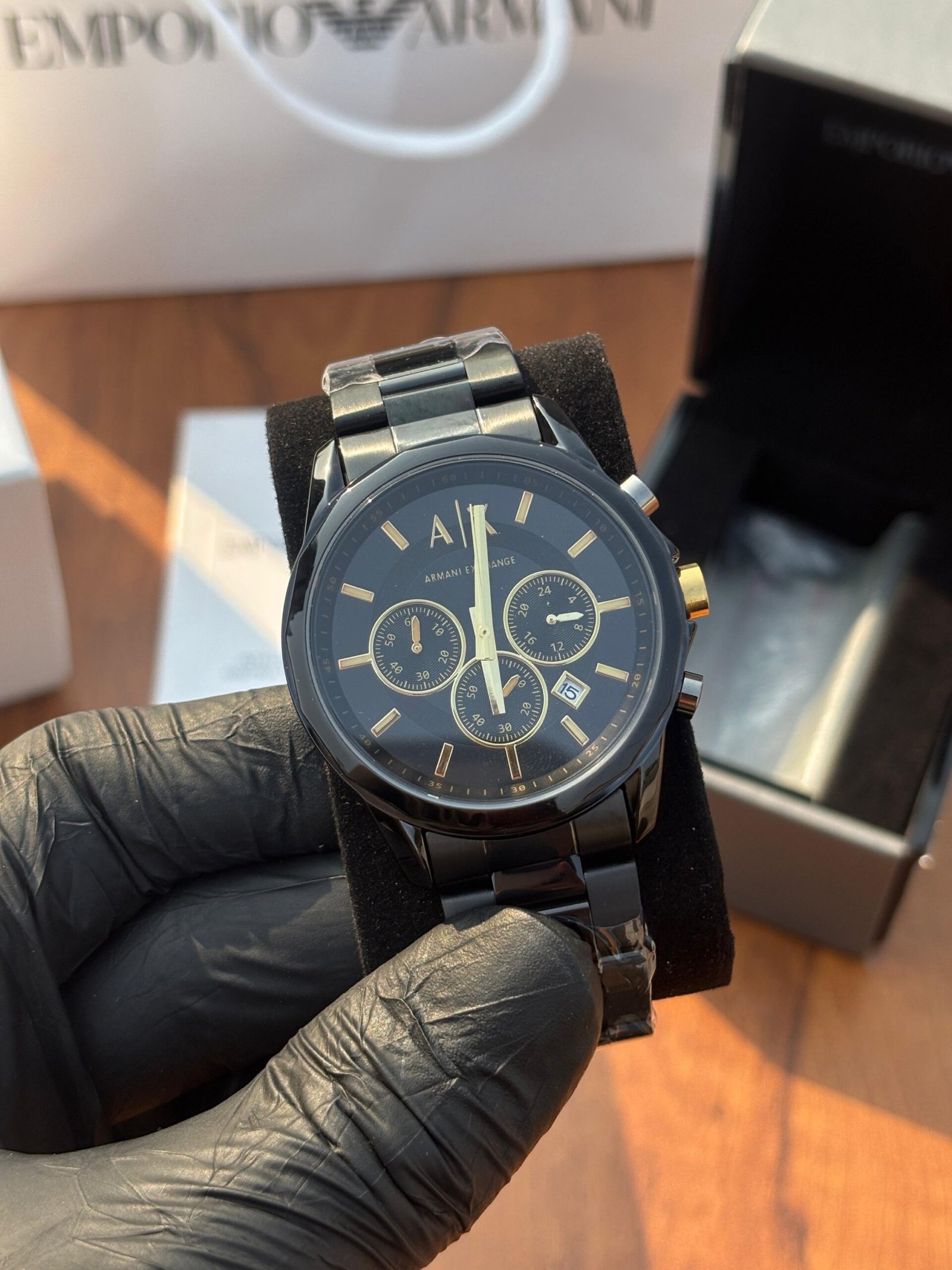 Armani exchange gunmetal