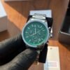 ARMANI EXCHANGE GUNMETAL SILVER-GREEN DIAL