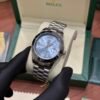 ROLEX OYSTER PERPETUAL DAY DATE SILVER BLUE ARABIC DIAL