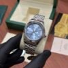 ROLEX OYSTER PERPETUAL DATE JUST SILVER BLUE DIAL