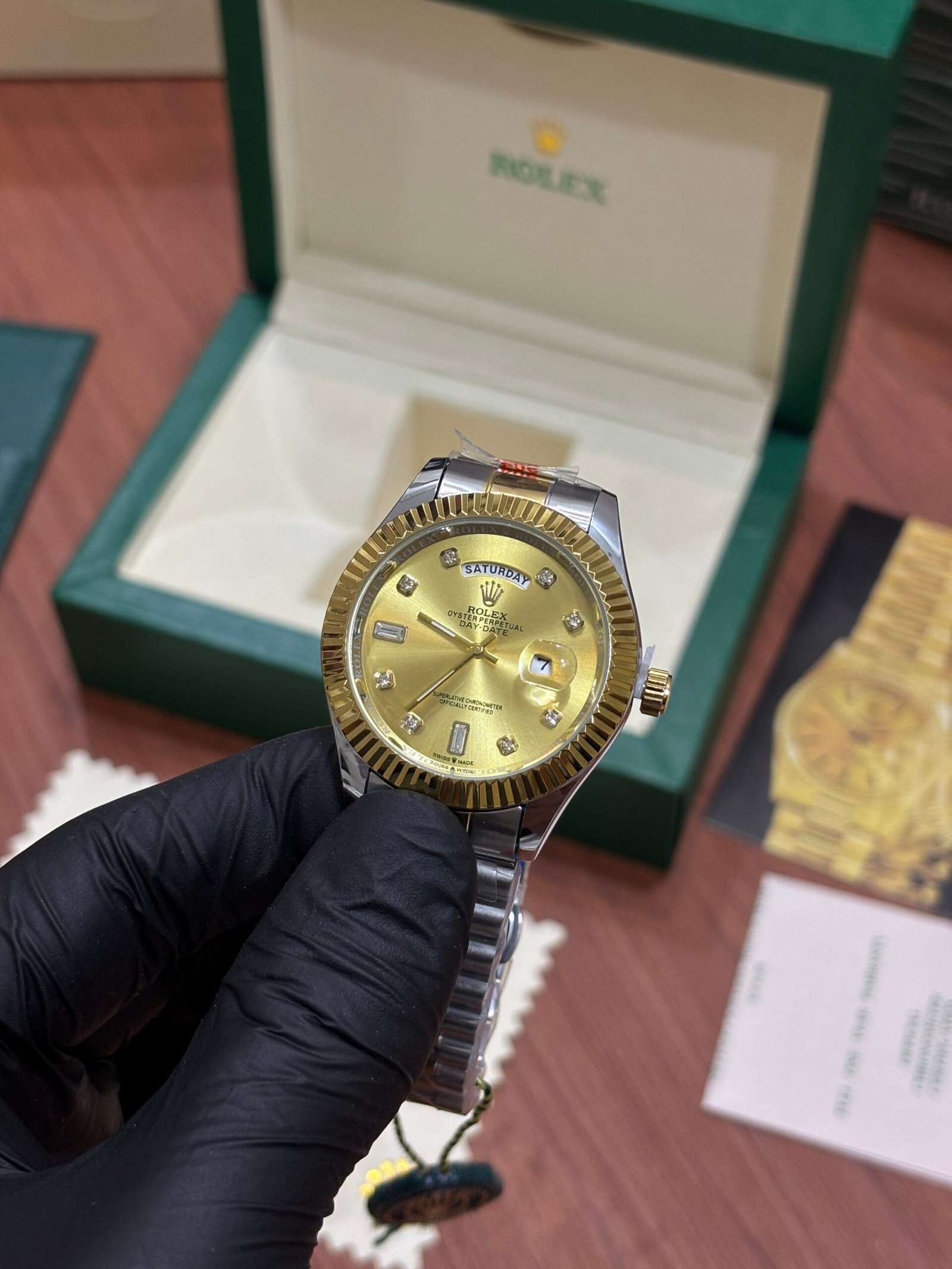 ROLEX OYSTER PERPETUAL DAY DATE DIAMOND PREMIUM QUALITY - Image 2