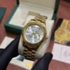 ROLEX OYSTER PERPETUAL DAY DATE GOLD WHITE DIAMOND DIAL