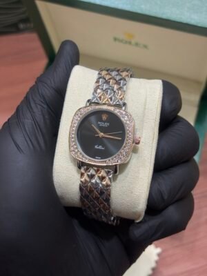 ROLEX CELLINI TWO TONE BLACK